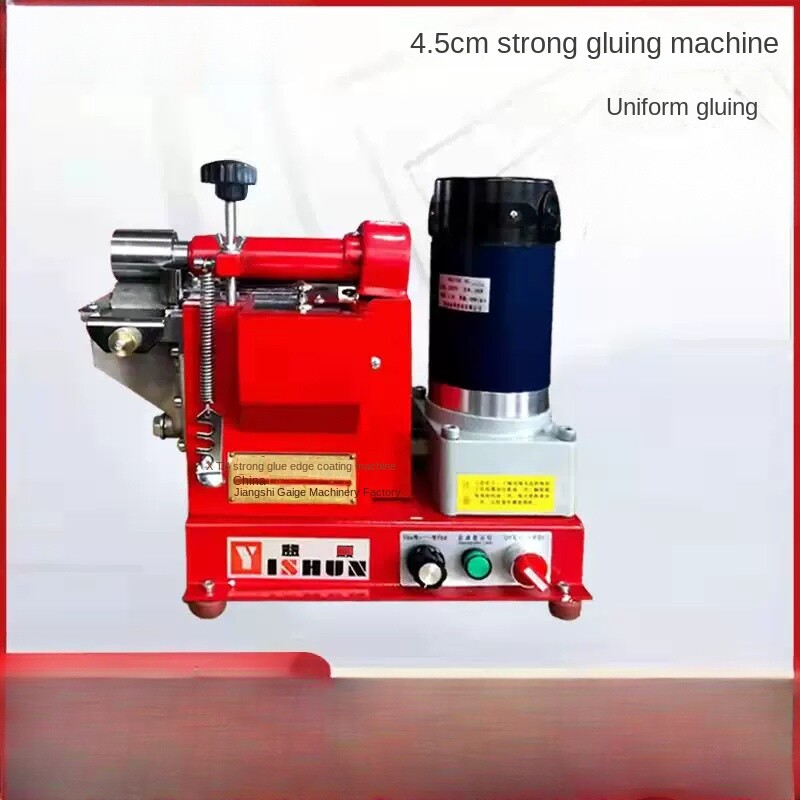 Powerful Gluing Machine Speed Regulating Yellow Glue Machine Over Glue Machine gallery
