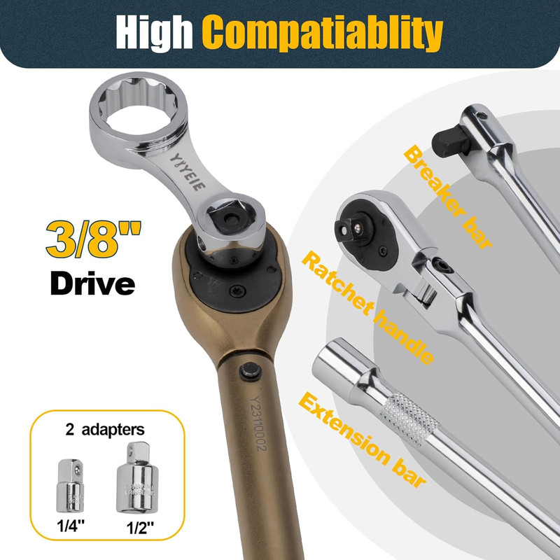 12PCS Torque Adapter Set SAE, 5/16", 3/8", 7/16", 1/2", 9/16", 5/8", 11/16", 3/4 gallery