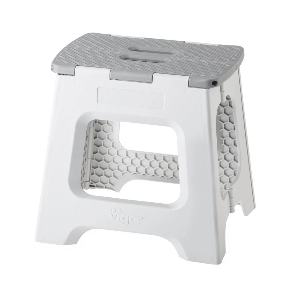 Vigar Compact Step Stool Foldable 12-1/2-inch Step Stools for Adults