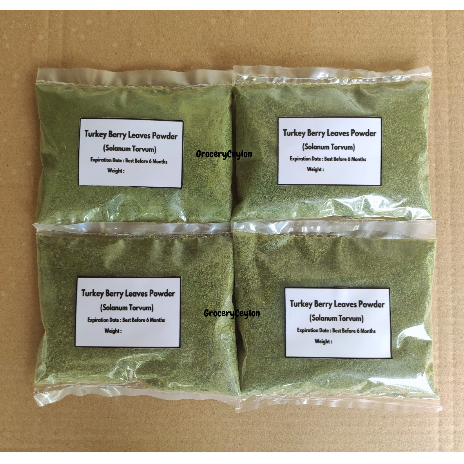 Turkey Berry Leaves Powder (Solanum Torvum) 100% Dried Organic Natural Pure Leaf gallery