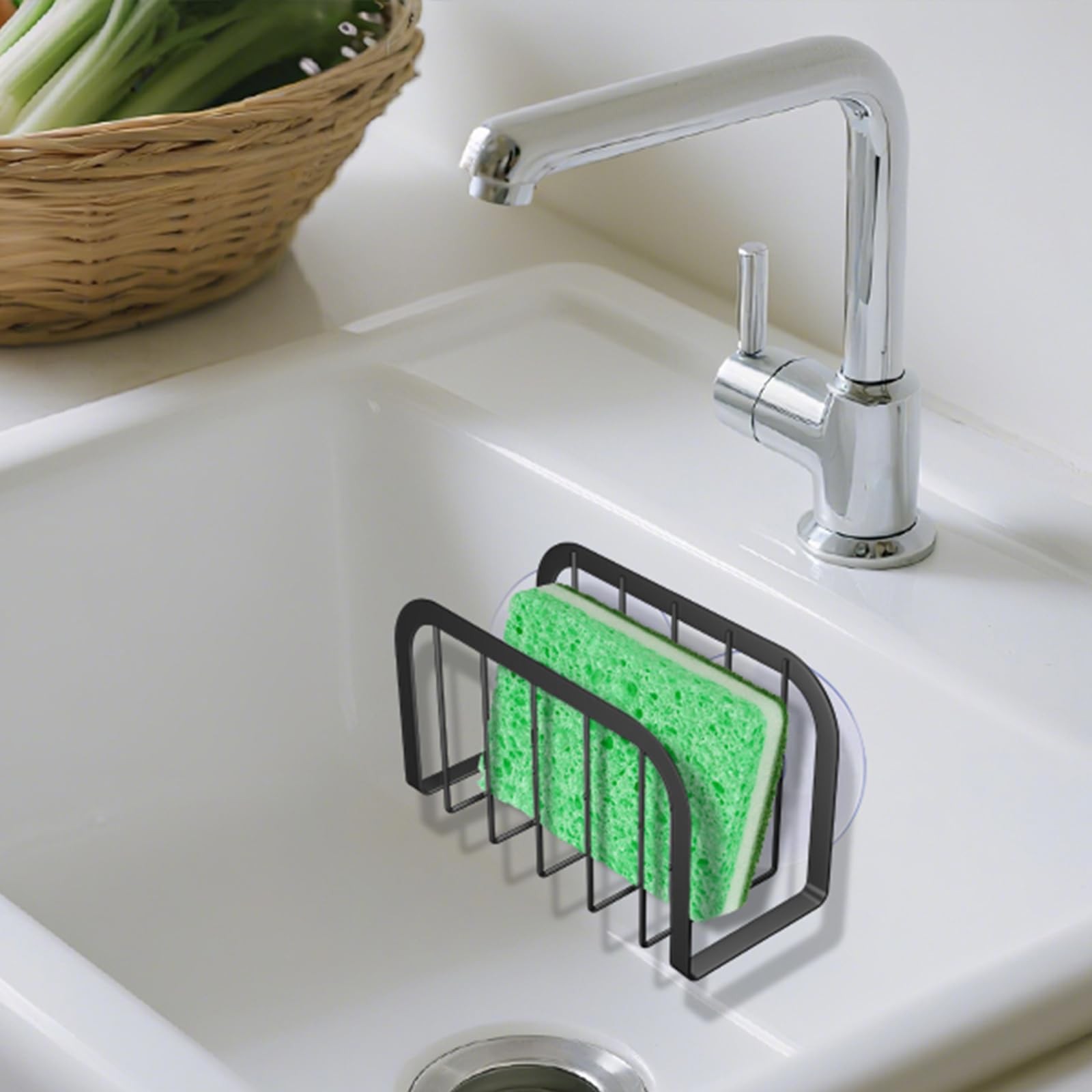 Sponge Holder for Kitchen Sink,Kitchen Caddy with Sponge Holder,Dish Soap gallery