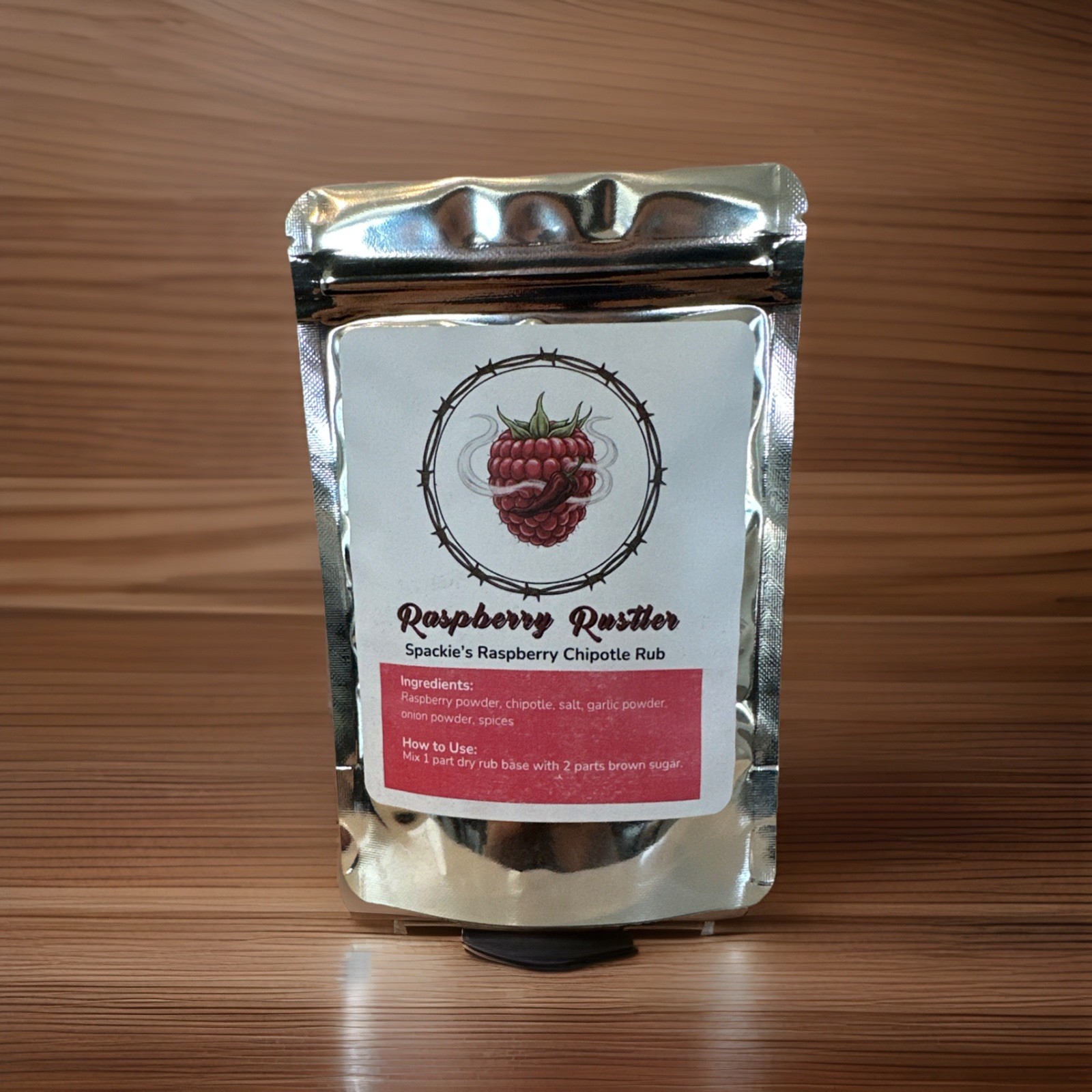 Spackie’s Raspberry Rustler BBQ Seasoning – Bold Raspberry Chipotle Dry Rub 4 oz gallery