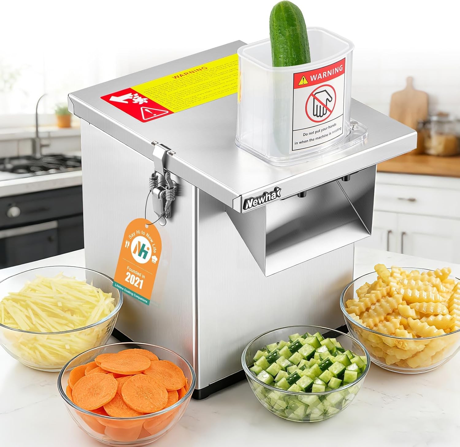 Commercial Vegetable Processor Slicer Dicer Shredder 330lb h gallery