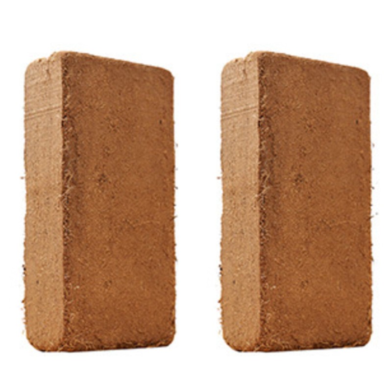 US 2-4Pc 650G Coco Coir Bricks Coconut Fiber Organic Soil Plant Growing Media gallery