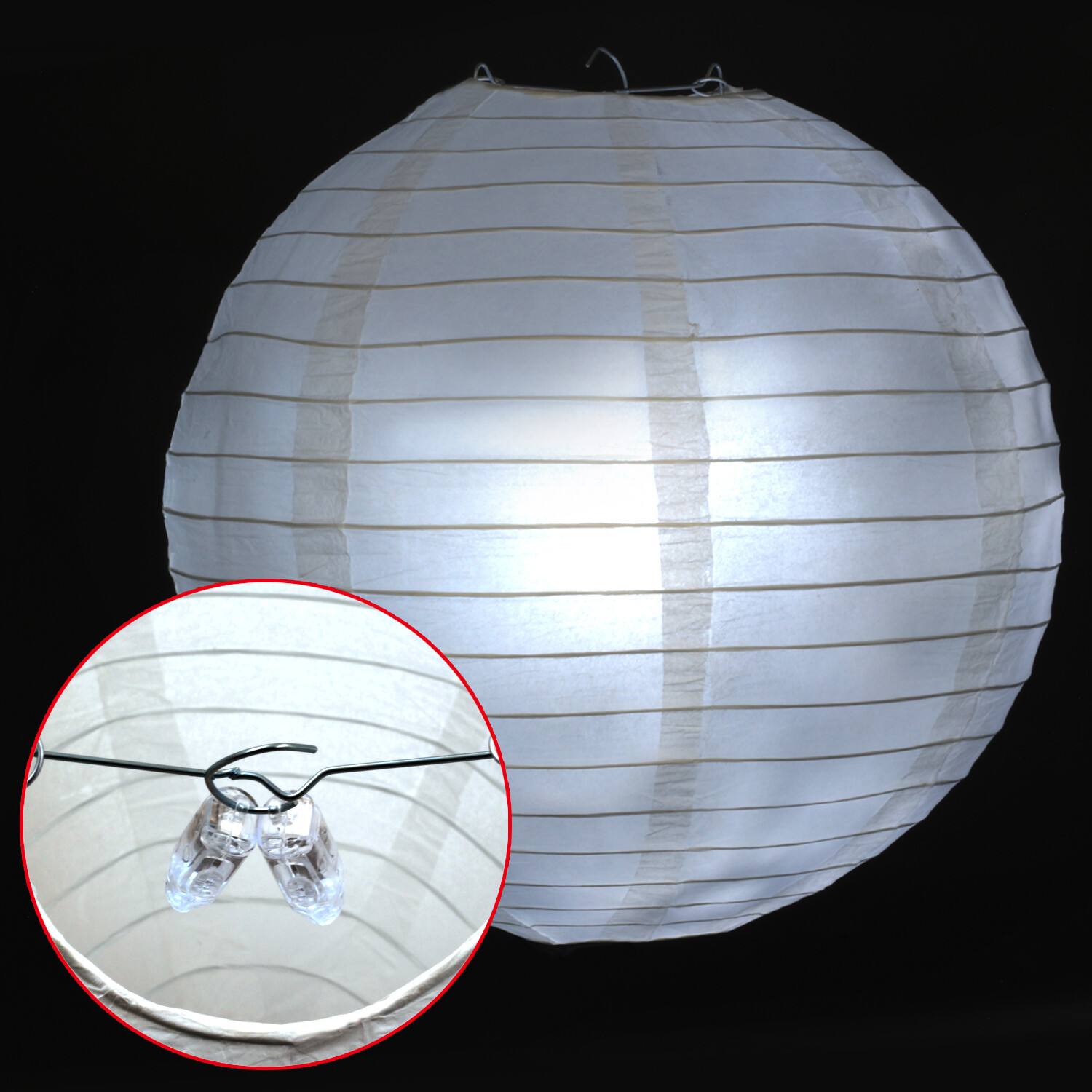White LED Mini Party Light for Paper Lantern, Balloons Weddings Decorations 30pc gallery