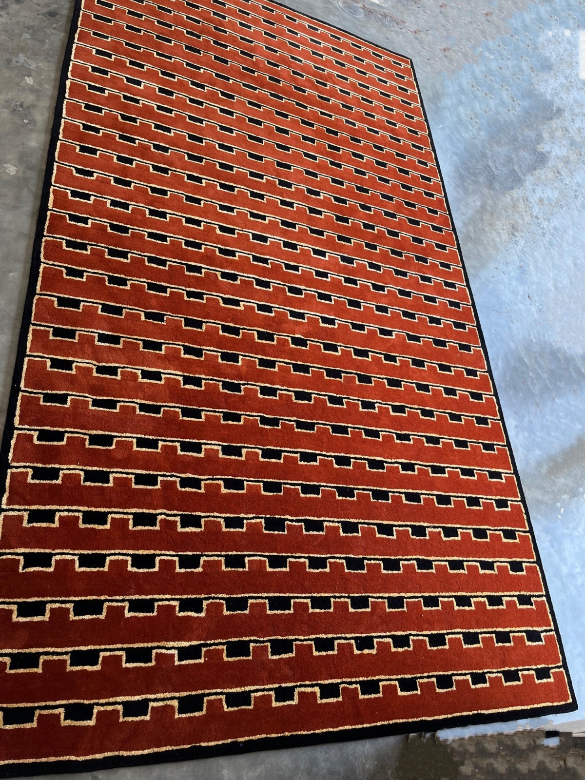 Hand-Tufted Wool Rug 9×12 ft - Nordic Knots Design, Handmade Area Rug gallery