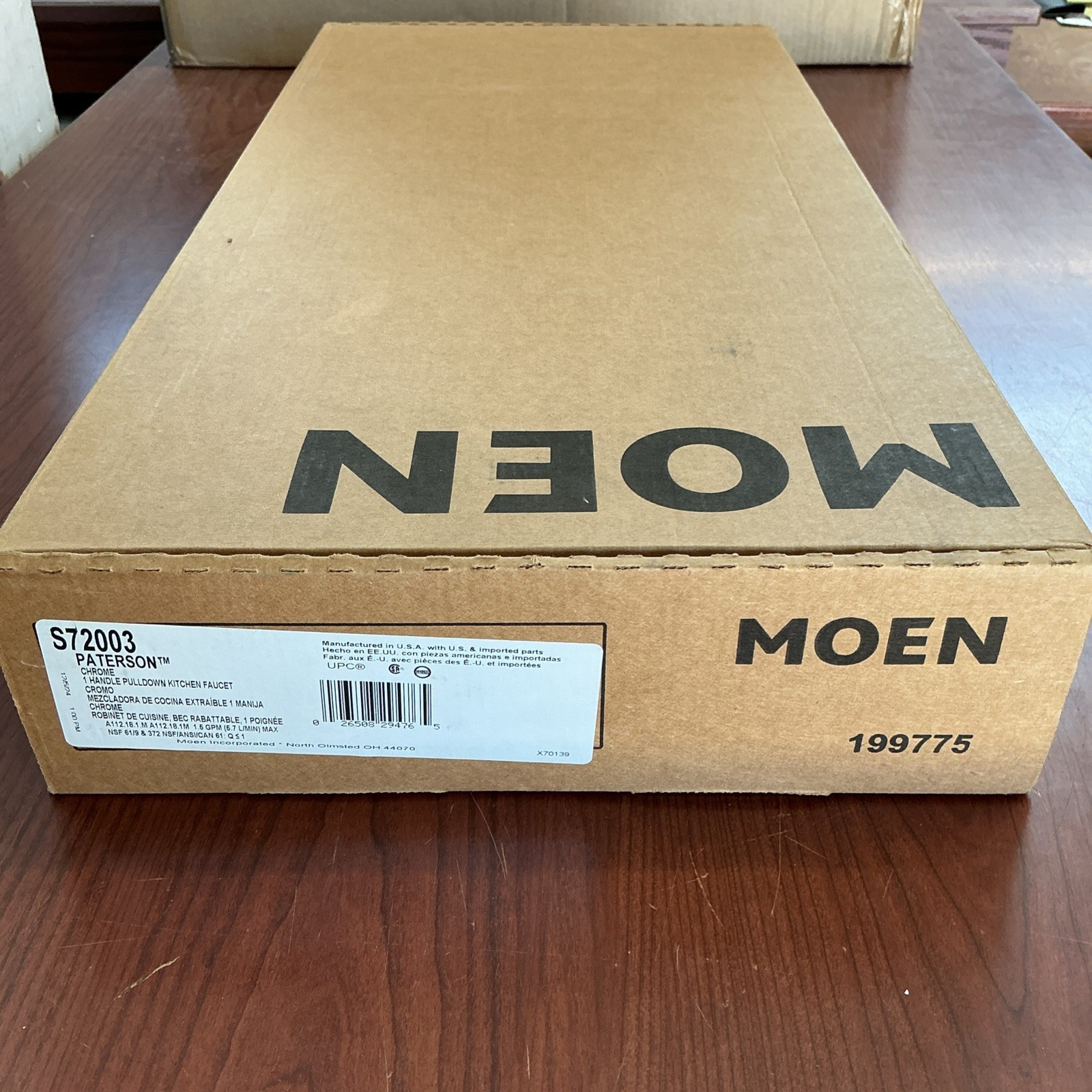 NEW Moen S72003 Paterson Chrome One Handle High Arc Pulldown Kitchen Faucet B183 gallery