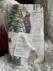 Pottery Barn ~BEARY CHRISTMAS~ Std PILLOWCASE SET ~COUNTRY~ HOLIDAY TEDDY BEAR