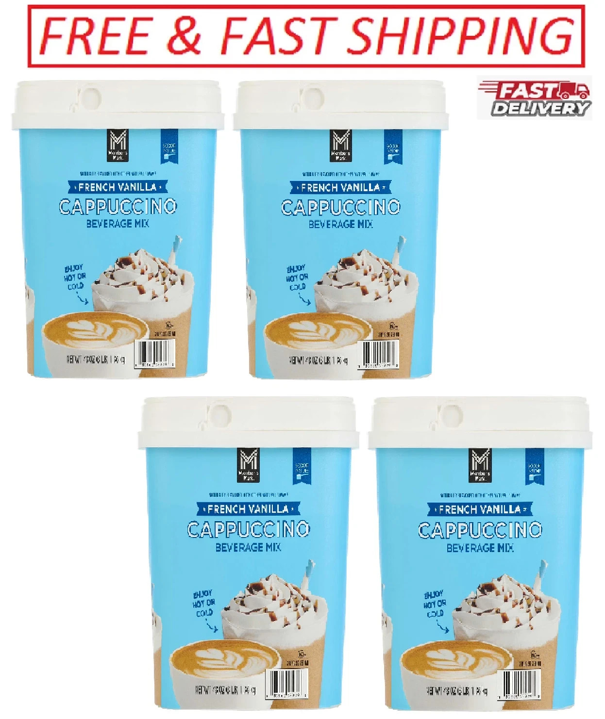 (4-Pack) Member's Mark French Vanilla Cappuccino Beverage Mix, 48 oz. Great Pric gallery
