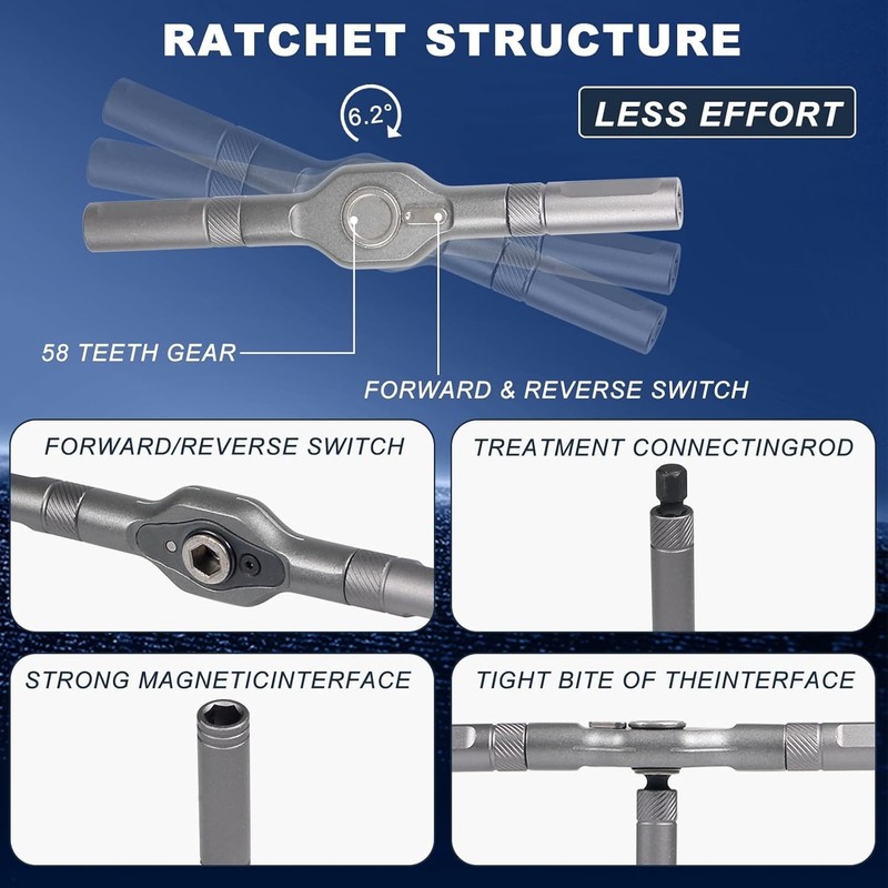 42 in 1 Magnetic Screwdriver Set Precision Ratchet T Handle DIY Repair Tool Kit gallery