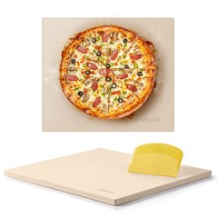VEVOR Pizza Stone 16 x 14 in Rectangular Baking Stone for Oven & BBQ Grilling