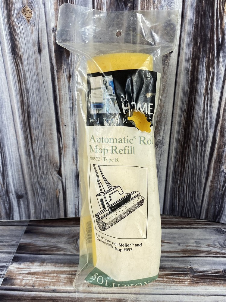 Meijer Sponge Automatic Roller Mop Replacement Refill Type R #0572 -Fits Quickie