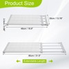 Expandable Closet Tension Shelf 23.62"-39.37" Adjustable Organizer 2.5" x 13.78" gallery