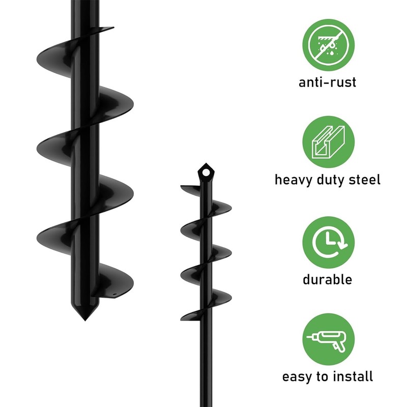 Garden Auger Drill Bit for Planting Flower Bulb Hole for 3/8"Hex Drive Drill gallery