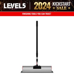 LEVEL5 Drywall 24″ Skimming Blade Combo with 38.5″-63″ Ext. Handle | 5-425
