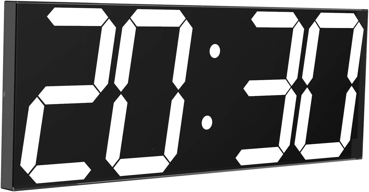 LED Large Digital Wall Clock, Oversize Wall Clock with 6” Numbers, Remote Con... gallery
