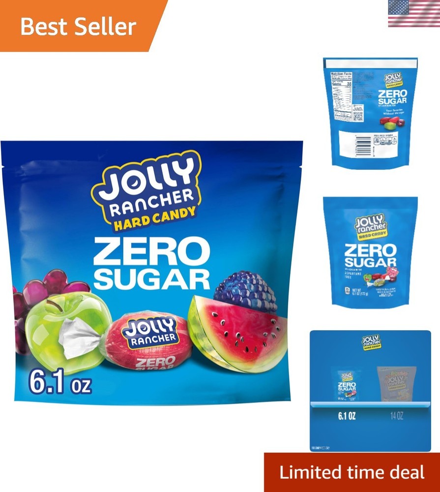 Zero Sugar Assorted Fruit Flavored Hard Candy - Guilt-Free Indulgence, 6.1 oz