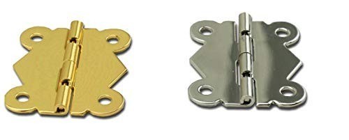 Antique Style Butterfly Hinges for Jewelry Box & Cabinet Door – Brass or Nickel gallery