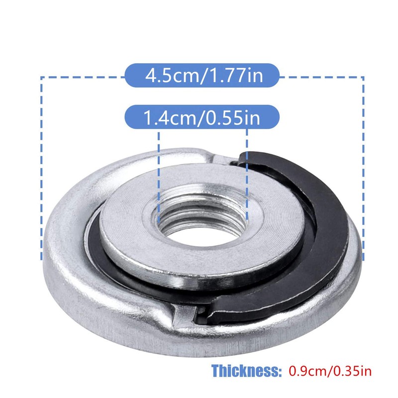 2pcs M14 Quick Release Nut Pressure Plate Fastener for Most Grinders Accessories gallery