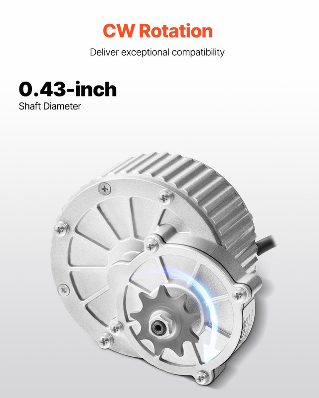Powerful 450W Electric Brushed DC Motor Kit 36V 3000rpm with Upgraded Controller gallery