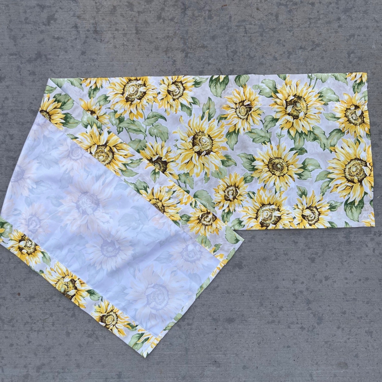 Mainstays Sunflowers Valance Yellow Green Floral Window Treatment 54x14 Multi gallery