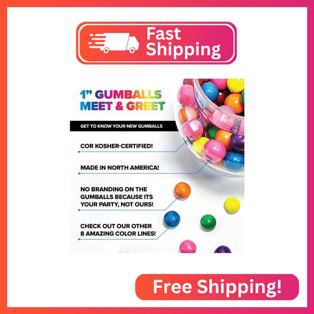 Candy Envy - Red 1 Inch Gumballs - 2lb Bag - Approximately 113 Gumballs Per Bag gallery