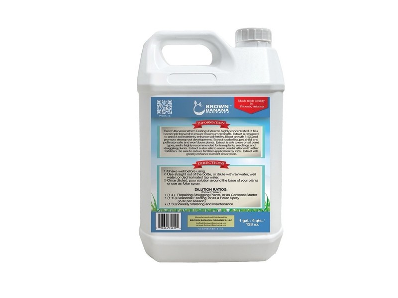 Premium Worm Casting Tea Extract (1 Gal / 128 oz.) - Organic - Made Fresh Weekly gallery