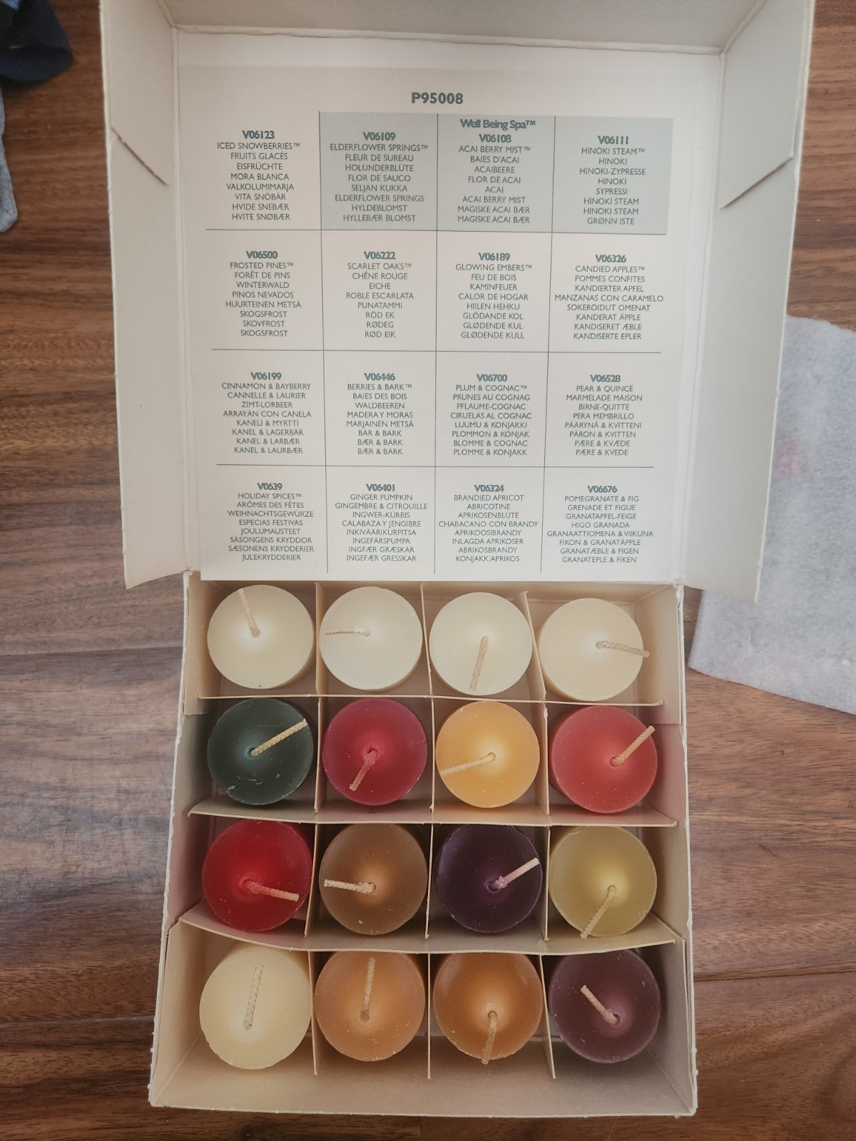 PartyLite Votive Sampler Box Set 16 Candles P95008 NIB Holiday Scents gallery