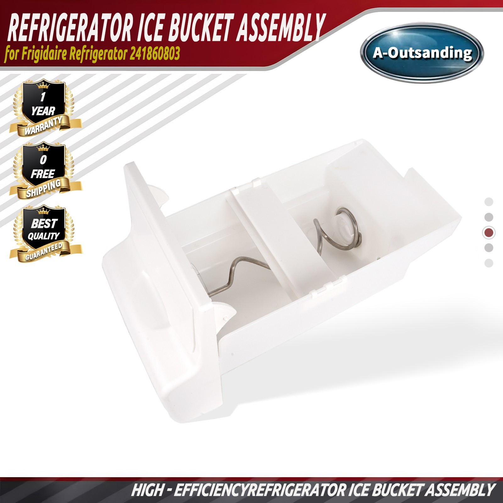 Ice Container241860803 Refrigerator Ice Bin Compatible with Frigidaire Ice Maker gallery