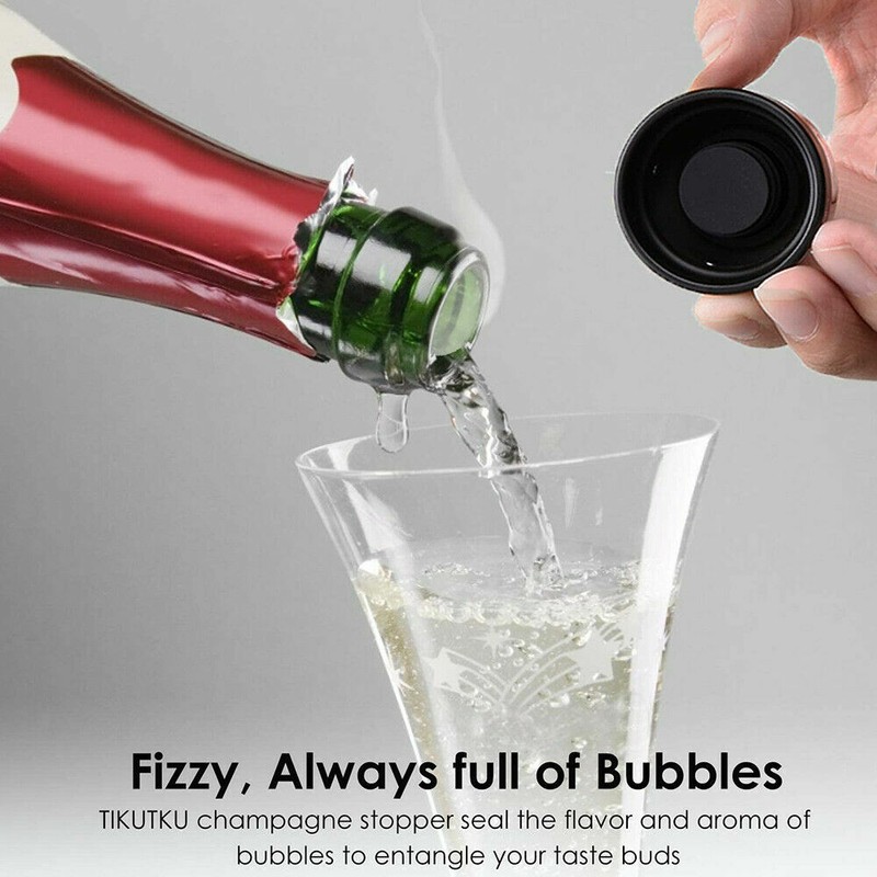 2PACK Wine Keep Fresh Bottle Stoppers Reusable Wine Champagne Stoppers Best Gift gallery