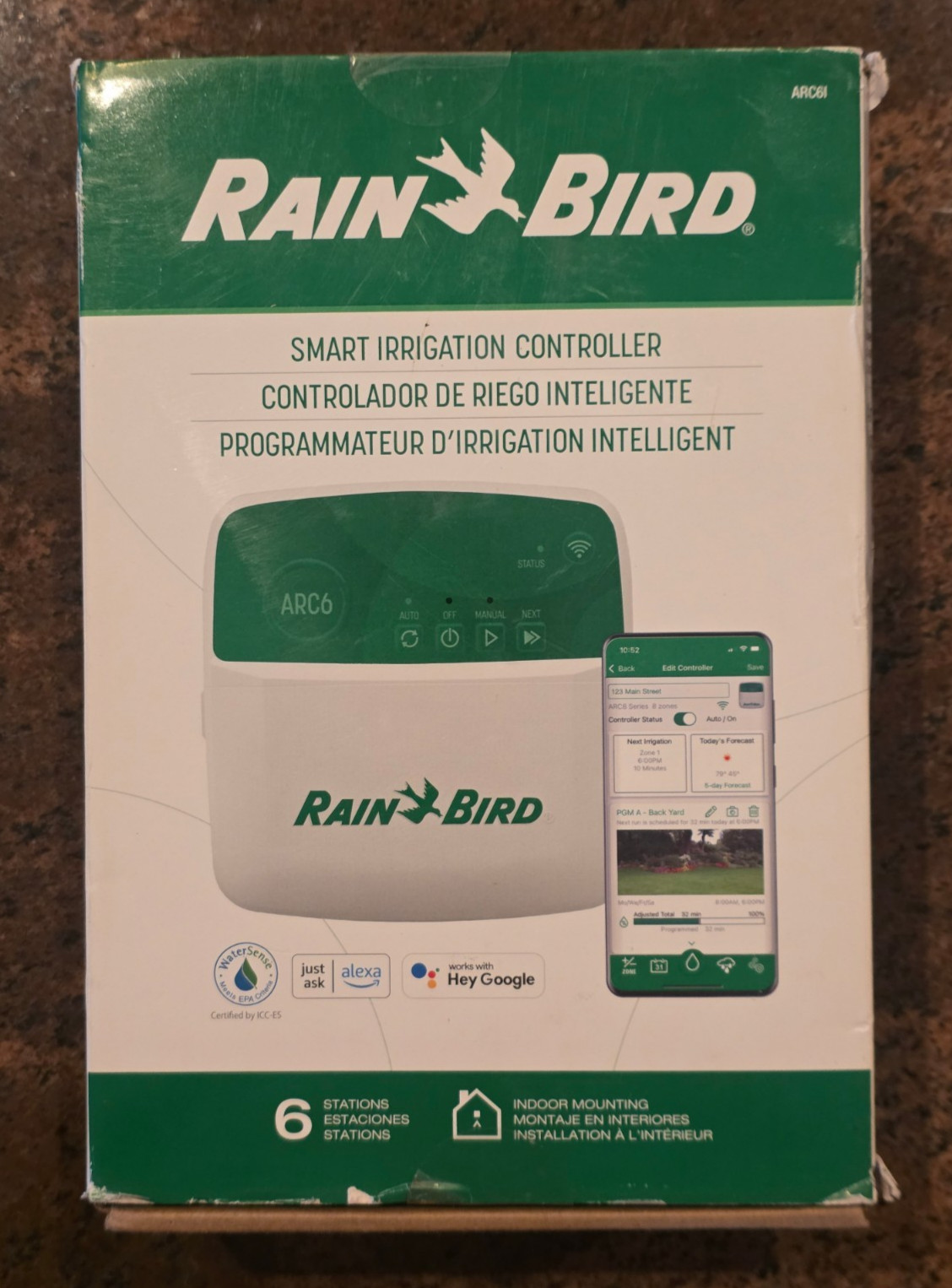 Rain Bird ARC6 6-Zone App Based Residential Smart Irrigation Controller gallery