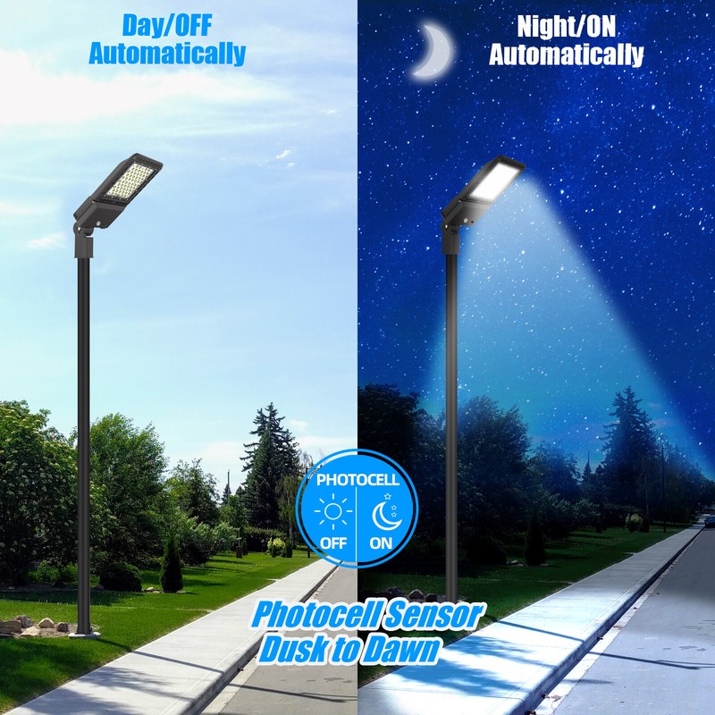 Parking Lot Light 200W - Waterproof IP65 LED Shoebox Area Lights with Photocell gallery