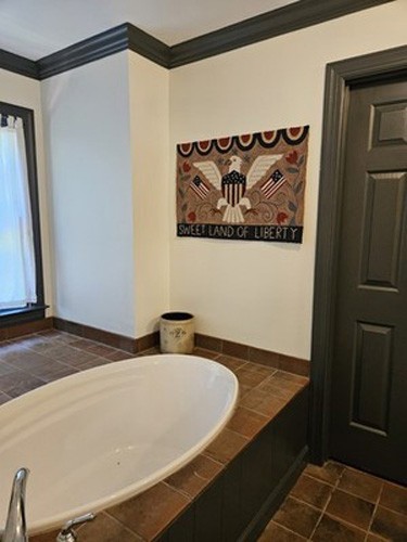 Patriotic Hooked Rug Primitive Farmhouse Country Sweet Land of Liberty 2 x 3 ft gallery