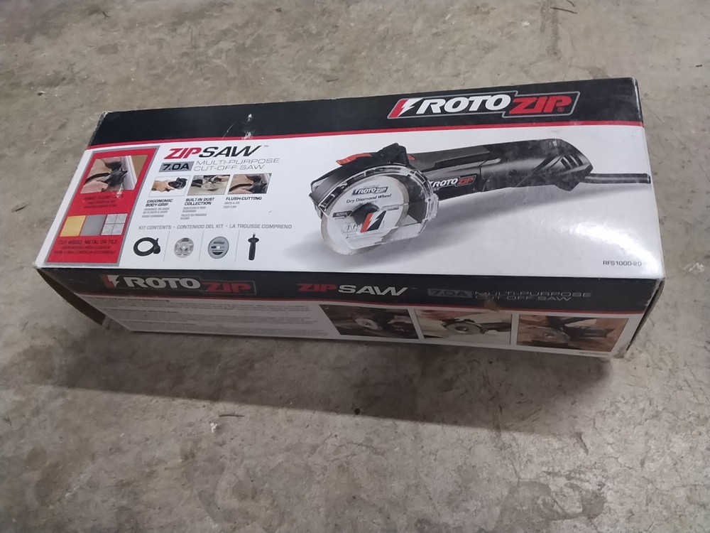 RotoZip Zip Saw RFS1000 - EUC with Extra Blades - Works Perfectly - Plug-In