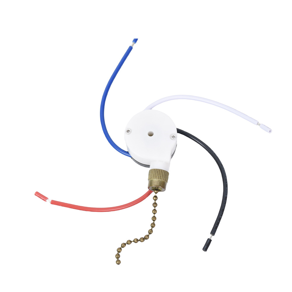 ZE-208S 3 Speed 4 Wire Ceiling Fan Pull Chain Switch 6A 125VAC Bronze US gallery