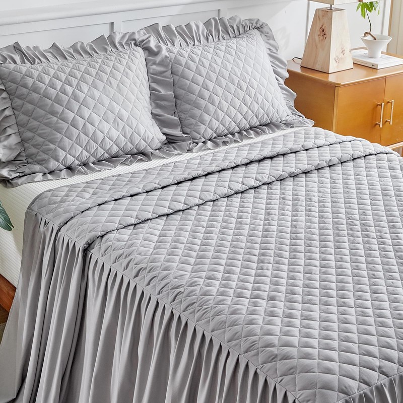 Uozzi Bedding Ruffle Skirt Bedspread Set - 30 - Ruffled Summer gallery