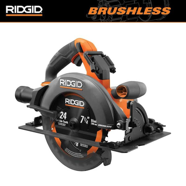 NEW RIDGID R8657B 18V Brushless Cordless 7-1/4 in. Circular Saw (Tool Only) gallery