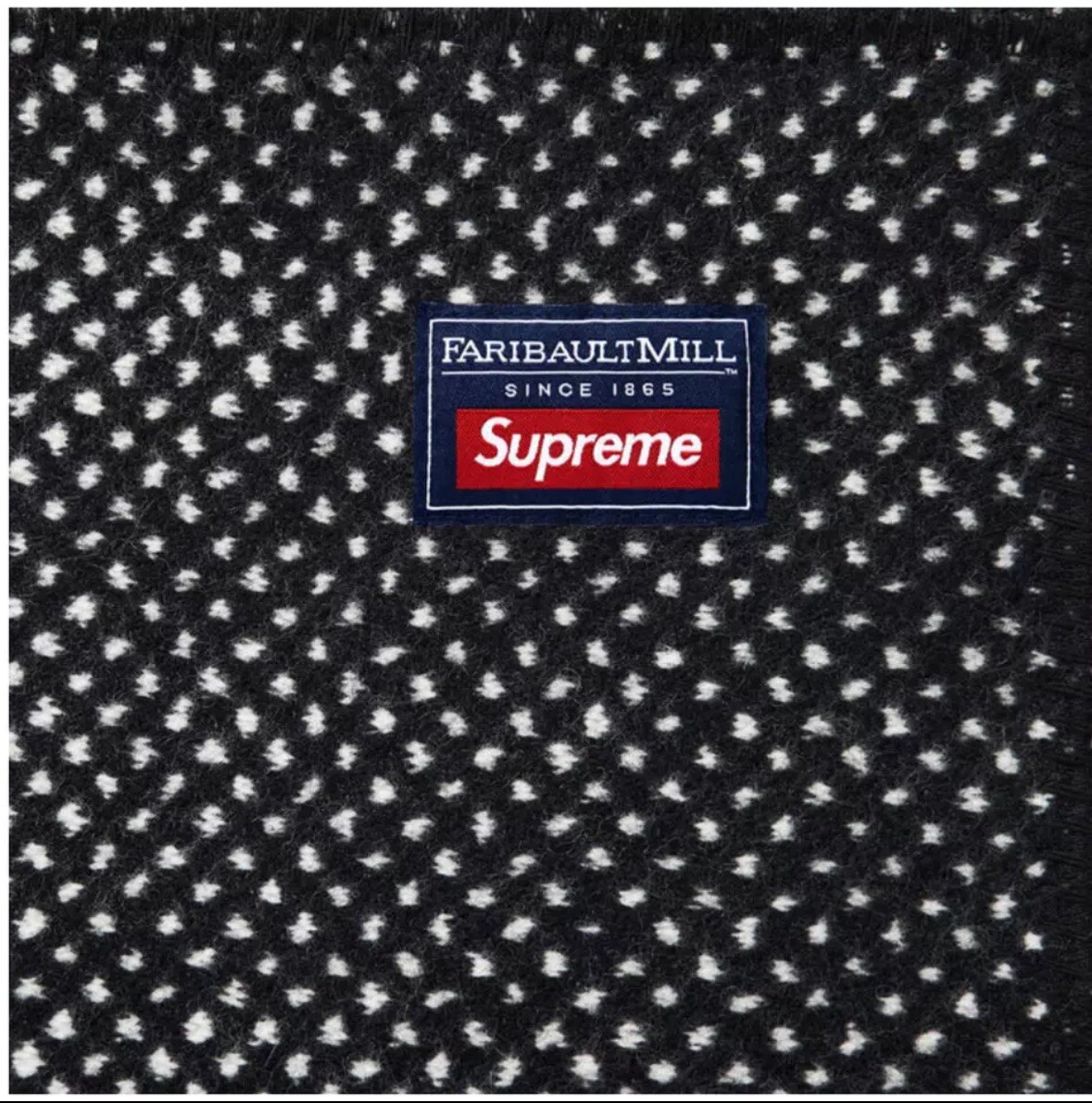 Supreme®/Faribault Woolen Mill Kate Moss Throw Blanket - White - FW24 gallery