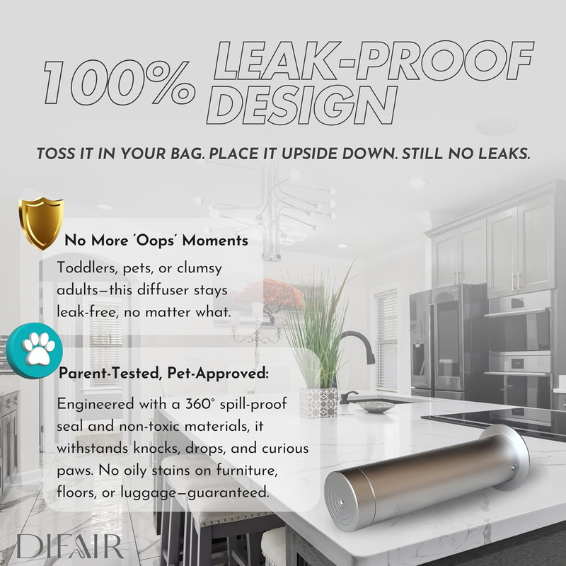 Waterless Diffuser Essential Oil Diffuser for Home, Leak Proof Nano Atomizing Oi gallery