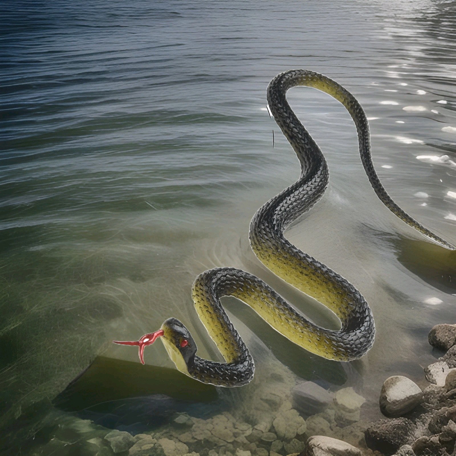 Realistic Rubber Fake Snake April Fools Day Prop Joke Prank 1 Foot Long New gallery