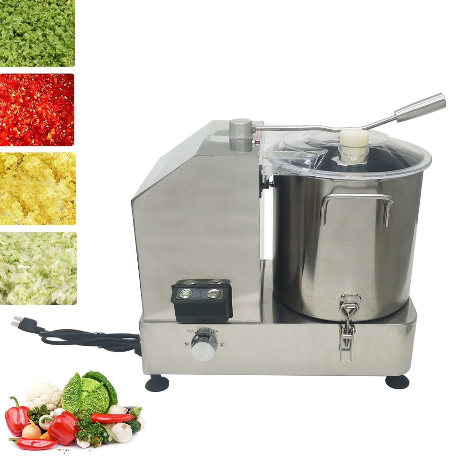 110V Commercial Food Shredder Multi-functional Vegetable Chopper Meat Grinder gallery