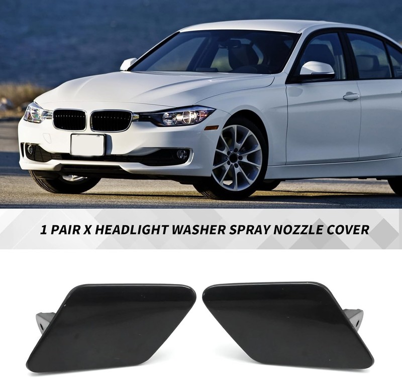 1 Pair Front Left Right Headlight Washer Spray Nozzle Cover 51117293031 Repl gallery
