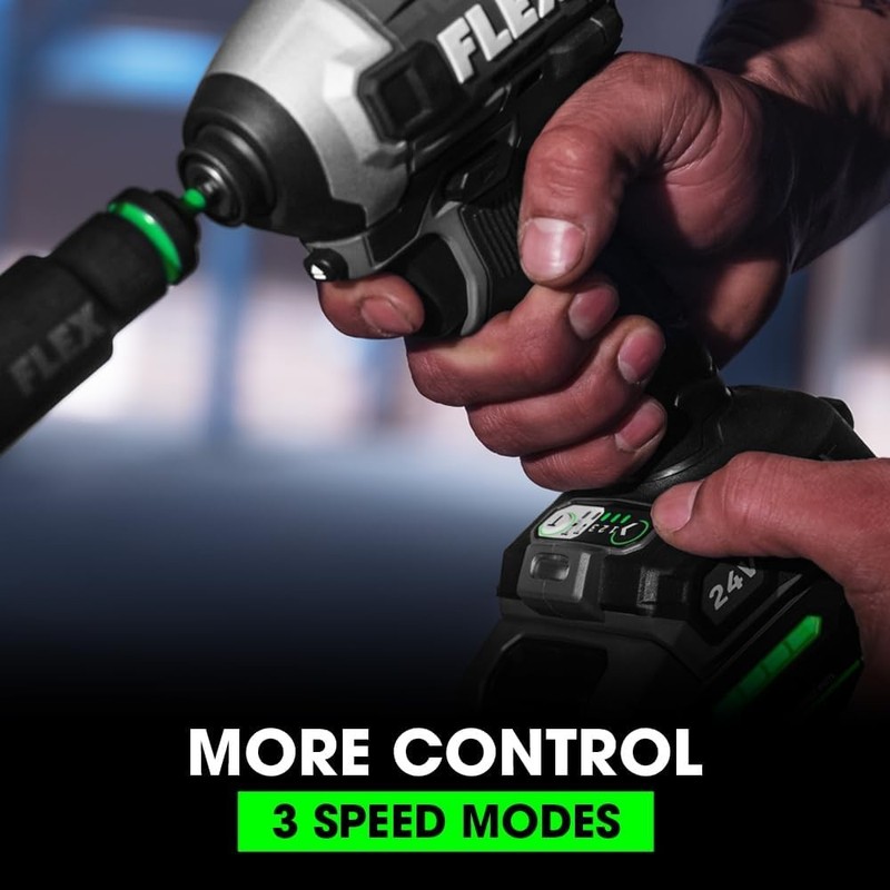 24V Brushless Cordless 1/4in Hex Impact Driver 2500 In-Lbs Quick Eject FLEX gallery