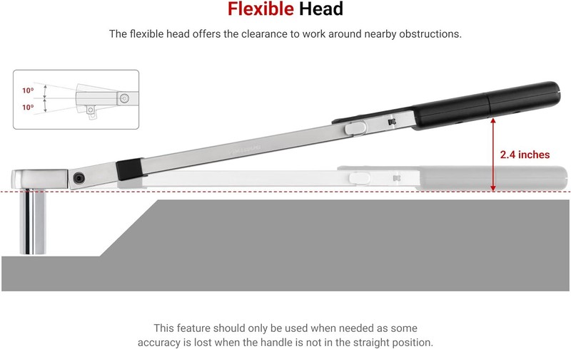 3/8 Inch Drive 72-Tooth Split Beam Torque Wrench (20-100 ft.-lb.) gallery