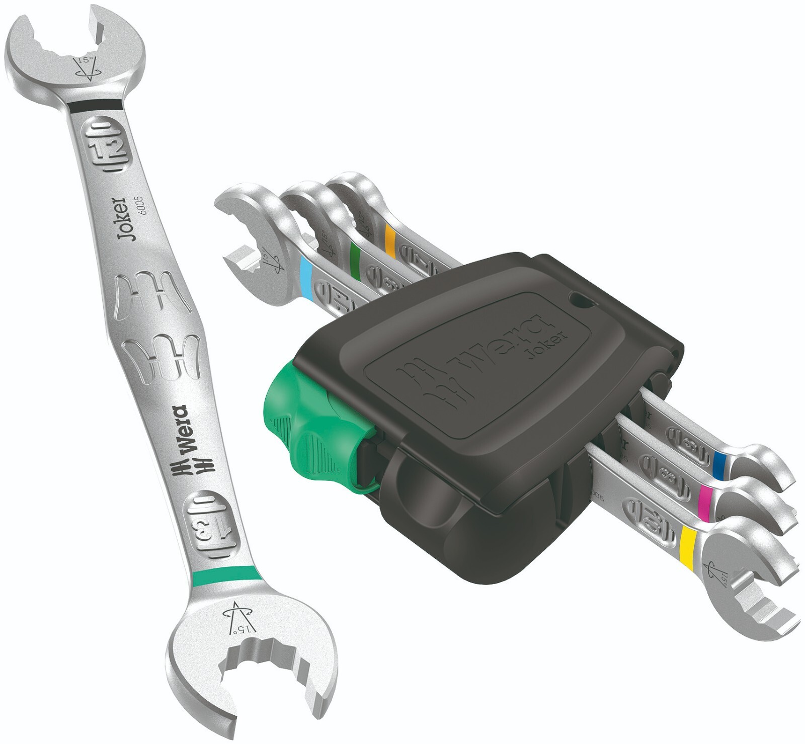 Wera 6005 Joker 4 Set 1 Double Open Ended Wrench Set 4 Pieces Metric 05020314001 gallery