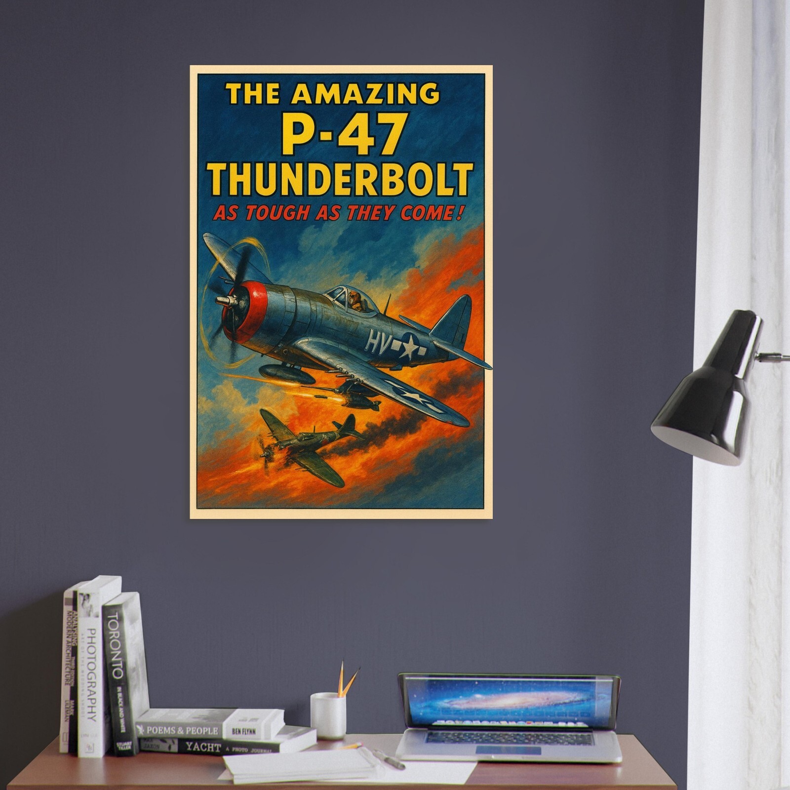 P-47 THUNDERBOLT FIGHTER POSTER - AS TOUGH AS THEY COME - FREE SHIPPING gallery