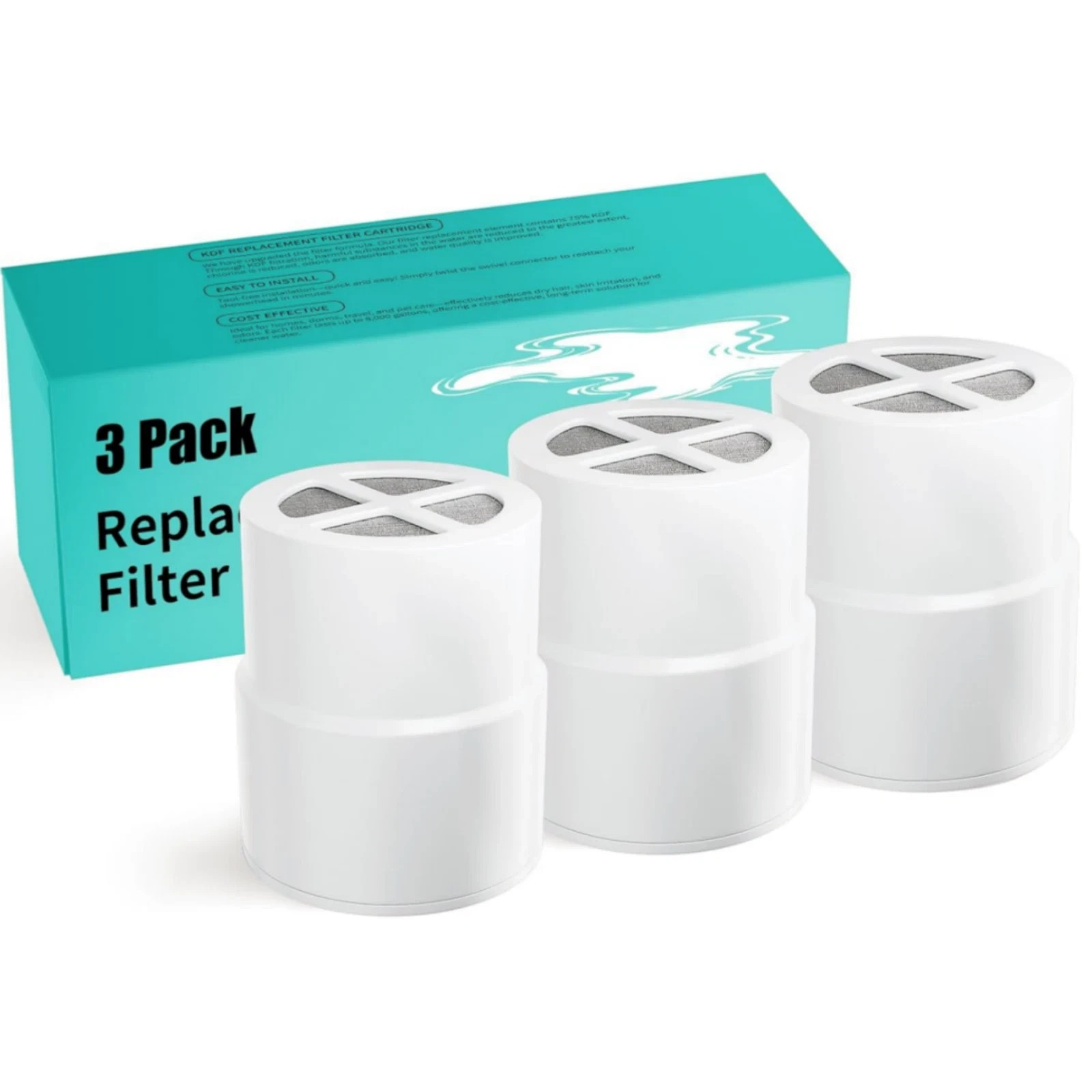 3-Pack Filter Replacement Cartridge for JOLIE Shower Head - Reduces Chlorine gallery