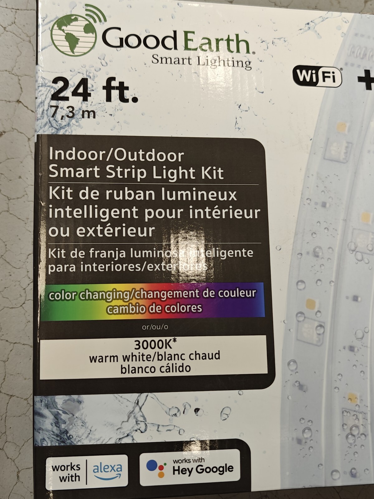 Good Earth Smart Lighting Indoor/Outdoor Smart Strip 24 Ft. Light Kit. New gallery