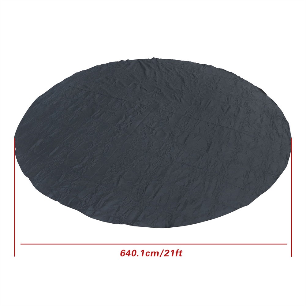 21 ft Round Pool Liner Pad For Above Ground Pools Durable Under Pool Mat Black gallery