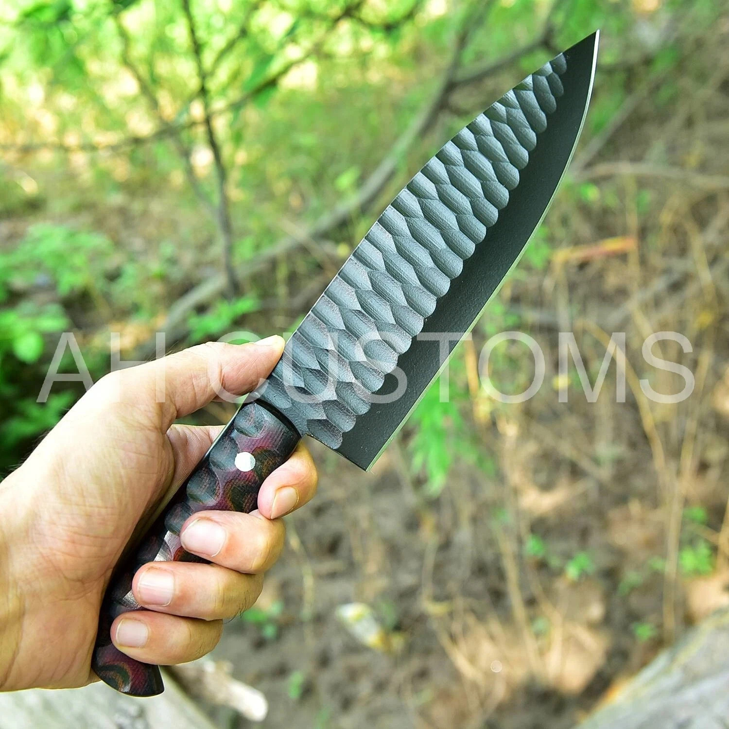 CUSTOM HAND MADE FORGE HIGH CARBON STEEL UTILITY KITCHEN CHEF KNIFE HH 2362 gallery